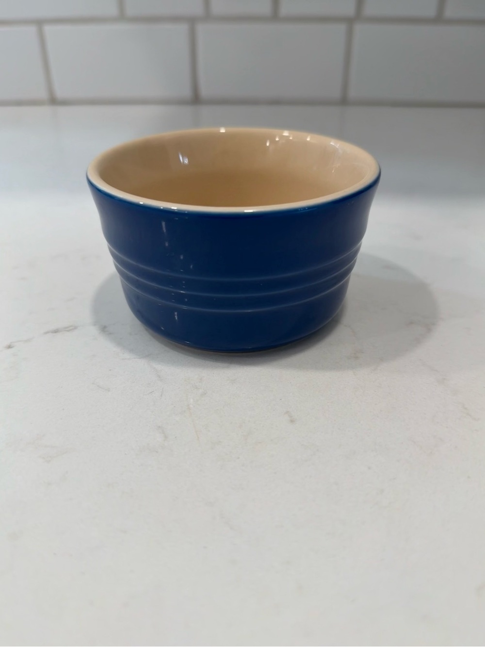 Le Creuset Blue Stoneware Ramekin, Collectable Oven to Tableware